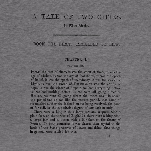 A Tale of Two Cities Charles Dickens First Page by buythebook86